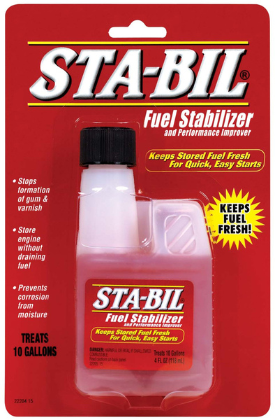 Sta-Bil 22204 Fuel Stabilizer, 4 oz Bottle Red