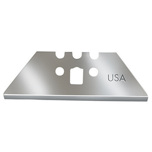 Razor Blade Steel 3 Notch Round Point 2-5/32" L Silver