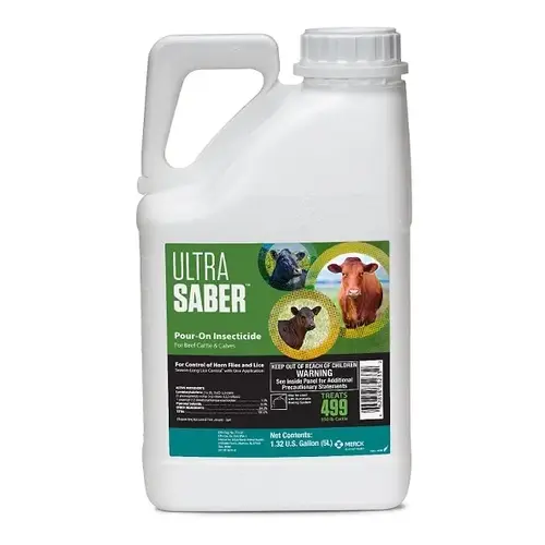 SAFEGUARD 007-168958 Ultra Saber Pour-On Insecticide - 5L/1.32 Gallons