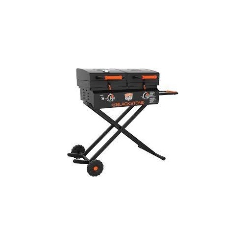 Blackstone 1550 Tailgater Grill and Griddle, 60,000 Btu, 2-Burner, 534 sq-in Primary Cooking Surface