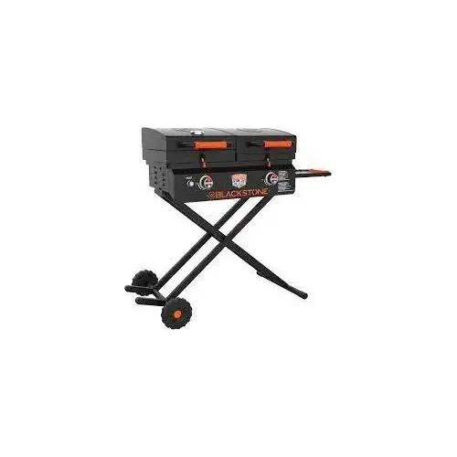 Blackstone 1550 Tailgater Grill and Griddle, 60,000 Btu, 2-Burner, 534 sq-in Primary Cooking Surface Black