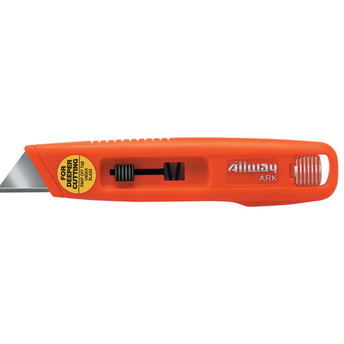 Allway ARK-XCP10 Utility Knife 8.5" Retractable Orange Orange - pack of 10