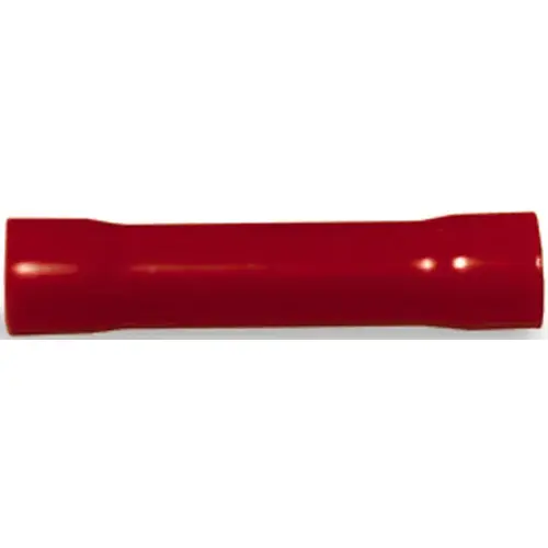 Butt Splice 22-18 AWG Insulated Red Red