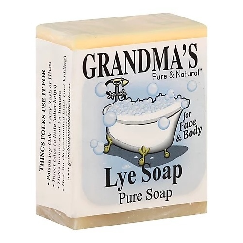 Grandma's 60018 Pure and Natural Bar Soap White, White, 6 oz