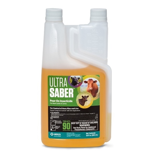 SAFEGUARD 007-547801 Ulta Saber Pour-On Insecticide - 900 mL/30 fl oz