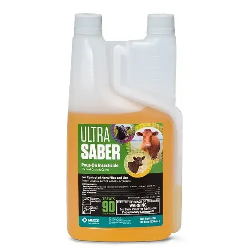 SAFEGUARD 007-547801 Ulta Saber Pour-On Insecticide - 900 mL/30 fl oz