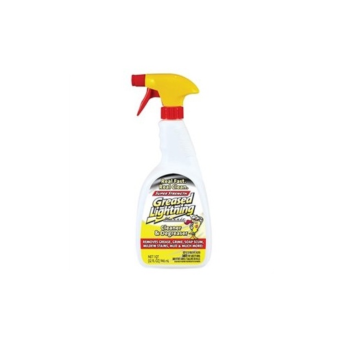 SPIC & SPAN 17569248591 Greased Lightning Super Strength Cleaner 1 QT Clear