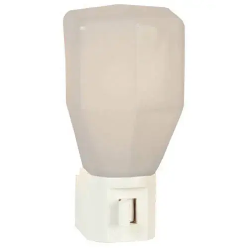 Tipi Series Night Light, 120 V, 0.3 W, LED Lamp, Warm White Light, 1 Lumens, 3000 K Color Temp