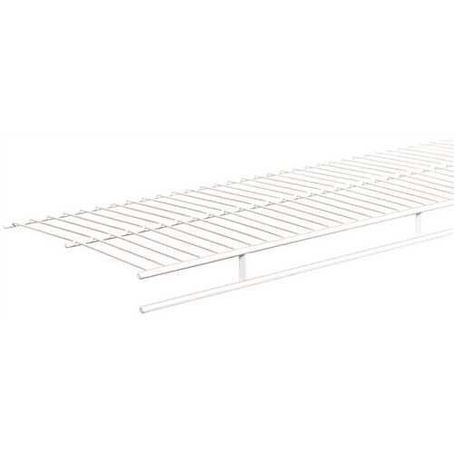 ClosetMaid 1361 Wire Shelf, 60 lb, 1-Level, 12 in L, 72 in W, Steel, White