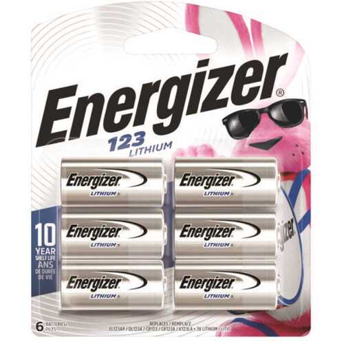 Energizer EL123BP-6 3-Volt 123 Energizer Lithium Battery - pack of 6