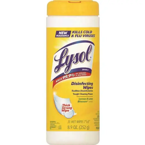 LYSOL 81145/1920081145 DISINFECTING WIPES 35 CT. CITRUS SCENT White