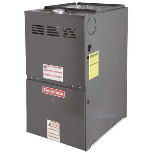 Goodman Manufacturing GM9C800603AN 80% AFUE GM9C80 Gas Furnace Nine Speed ECM, Two Stage, Upflow/Horizontal, 60000 Btu BTUH/H