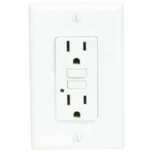 HD Supply-Maintenance Warehouse G1915A-WH Maintenance Warehouse 15 Amp 125V Self Test GFCI Receptacle - White