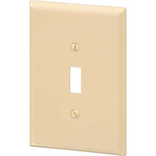 HD Supply-Maintenance Warehouse 3011L-IV Maintenance Warehouse Jumbo Single Gang Toggle Wall Plate -Ivory