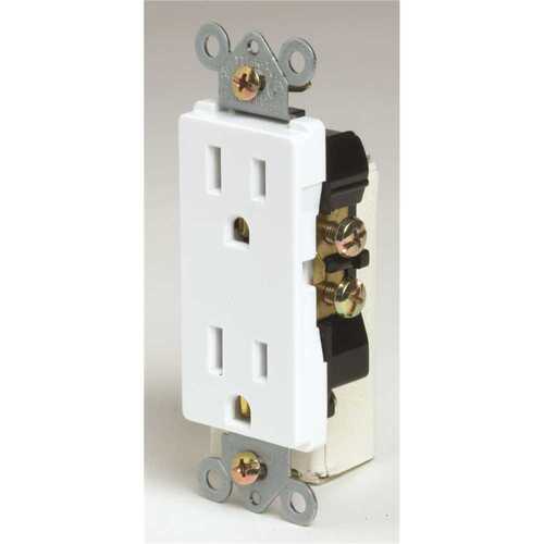 HD Supply-Maintenance Warehouse 2007A-N-WH Maintenance Warehouse 15 Amp 125V Decorator Receptacle - White