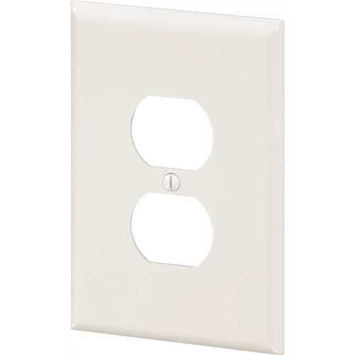 HD Supply-Maintenance Warehouse 3021L-WH Maintenance Warehouse Jumbo Single Gang Duplex Receptacle Wall Plate White