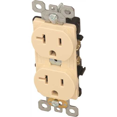 HD Supply-Maintenance Warehouse 2010A-IV Maintenance Warehouse 20 Amp Commercial Grade Duplex Receptacle -125V-Ivory