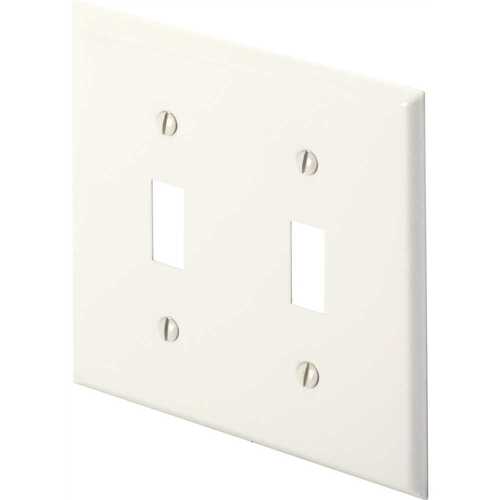 HD Supply-Maintenance Warehouse 3012J-WH Maintenance Warehouse Jumbo Double Gang Toggle Wall Plate White