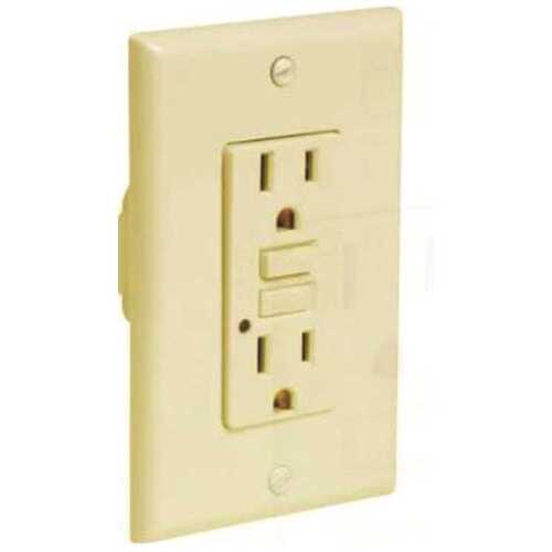 HD Supply-Maintenance Warehouse G1915A-IV Maintenance Warehouse 15 Amp 125V Self Test GFCI Receptacle- Ivory