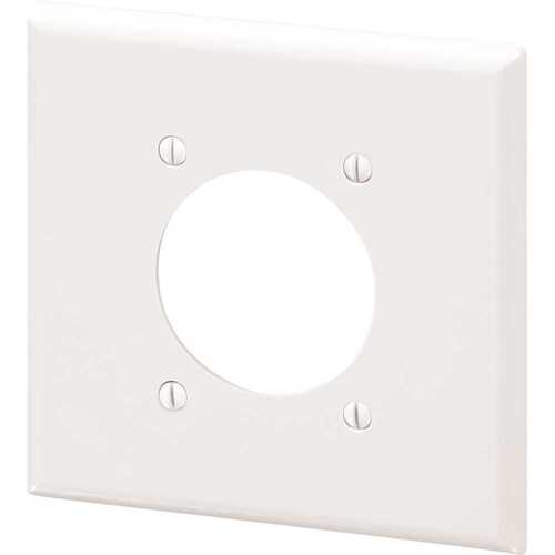 Maintenance Warehouse Double Gang Receptacle Wall Plate -30 or 50 Amp -White