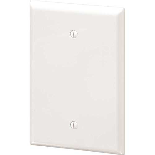 Maintenance Warehouse Jumbo Single Gang Blank Wall Plate - White