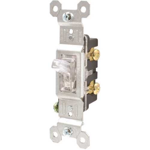 HD Supply-Maintenance Warehouse 1001L Maintenance Warehouse 15 Amp 120V Single Pole Clear Lighted Toggle Switch