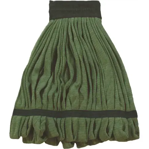 Adamax REN0LTM-GR Microfiber Tube Mop Head With Canvas Headband Large In Green