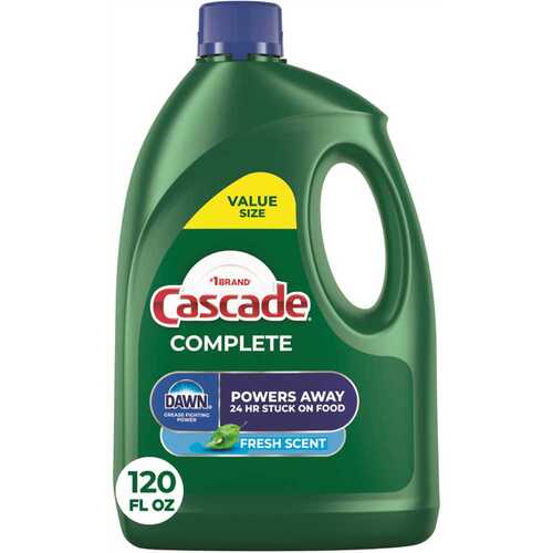 CASCADE 37000539879 120 Oz Complete Gel Fresh Scent Dishwasher Detergent - pack of 4