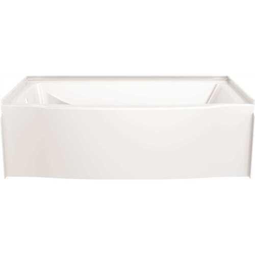 Delta B23685-6032L-WH Classic 500 Curve Alcove Bathtub Left Drain 60x32" White