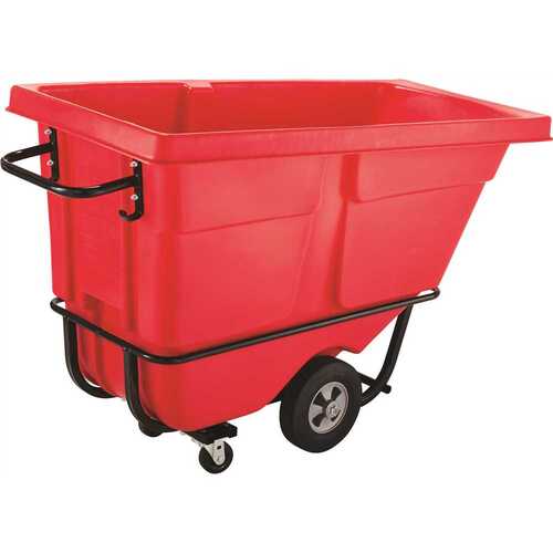 1 Cu Yd Red Rotational Molded Standard Tilt Truck