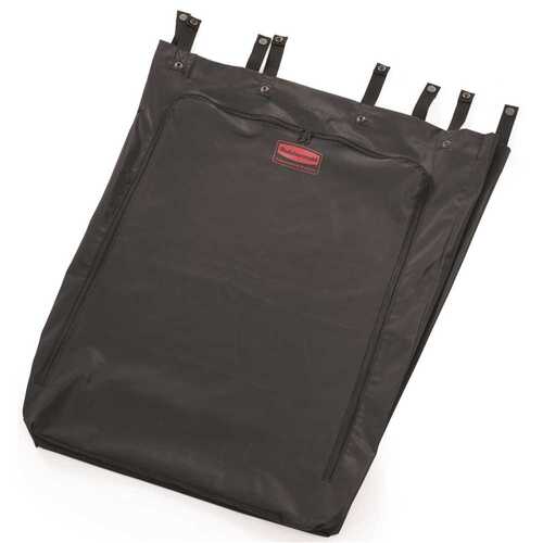 30 Gal Black Polyester Step-On Linen Hamper Bag