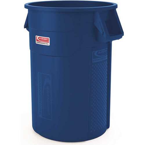 44 Gallon Utility Trash Can Blue