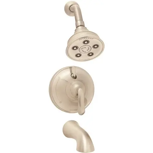 Caspian Sm-7430-p-bn Shower And Tub Combination With Diverter Valve