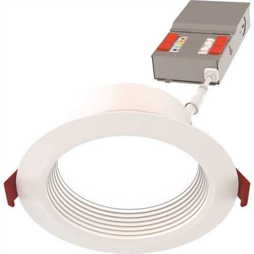 Juno WF4 DREG B ALO19 SWW5 90CRI MW Wafer 4" LED Regressed Baffle Downlight, Switchable Cct, Matte White