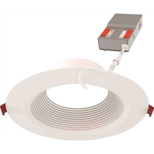 Juno WF6 DREG B ALO20 SWW5 90CRI MW Wafer 6" LED Regressed Baffle Downlight, Switchable Cct, Matte White