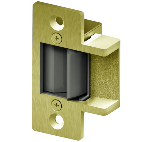 Electric Strike, Fail Safe, 24VDC, 2-3/4"x1-1/8", Polished Brass