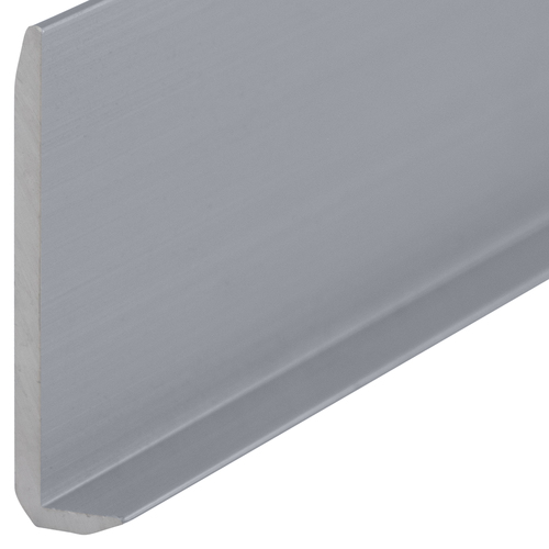 Satin Anodized Aluminum 1/4" L-Bar Extrusion -  12" Stock Length - pack of 5