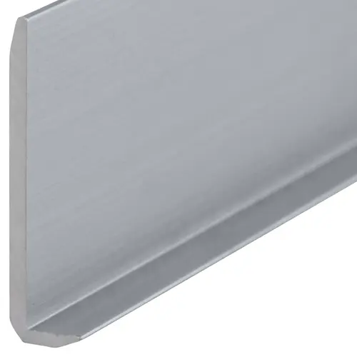 Brite Anodized Aluminum 1/4" L-Bar Extrusion -  18" Stock Length