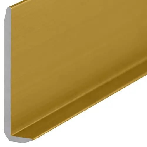 Brite Gold Anodized Aluminum 1/4" L-Bar Extrusion  48" Stock Length