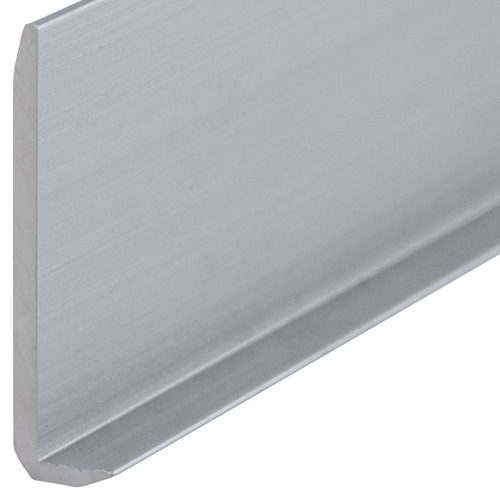 Polished Aluminum 1/4" L-Bar Extrusion -  18" Stock Length - pack of 5