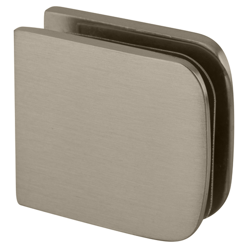 CRL R0M79BN Brushed Nickel Roman Series Fixed Panel U-Clamp