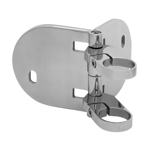 Fascia Mount Corner Bracket 316 SS Satin Brushed