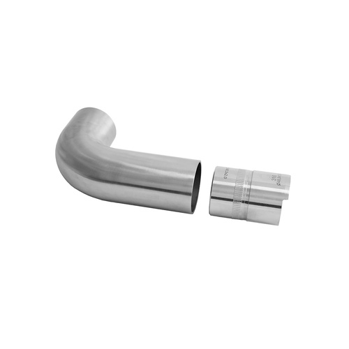 Wall Return for Cap Rail 316 SS Satin Brushed