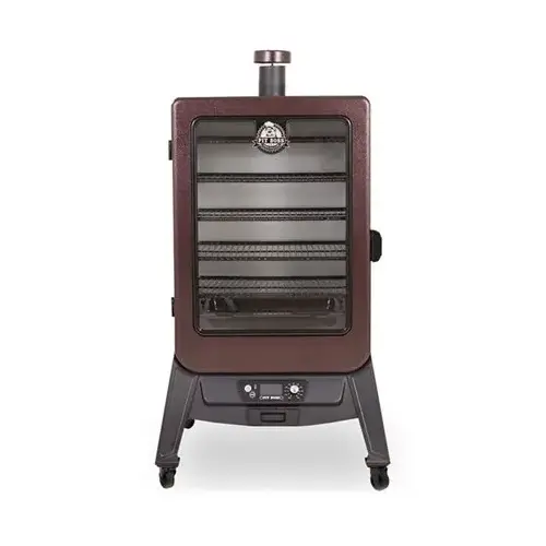 Pit Boss 77550 5 Series Wood Pellet Vertical Smoker, 1657 sq-in Total Cooking, 20,700 Btu BTU Copper Porcelain-Coated