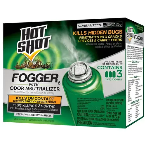 Fogger With Odor Neutralizer, Insect Killer, 2 oz., 3-Pk.