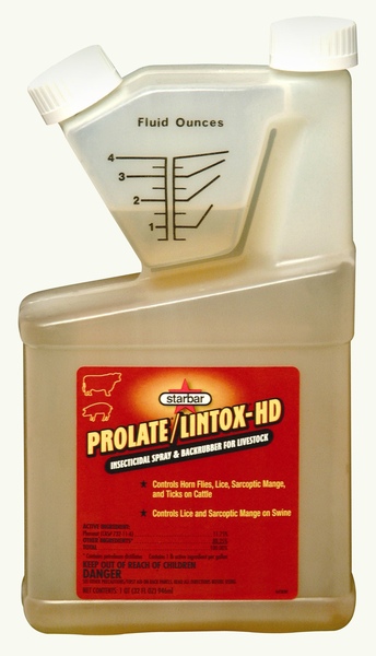 CENTRAL LIFE SCIENCE 64580D Prolate/Lintox-HD Insecticide Spray for Livestock 1-Quart