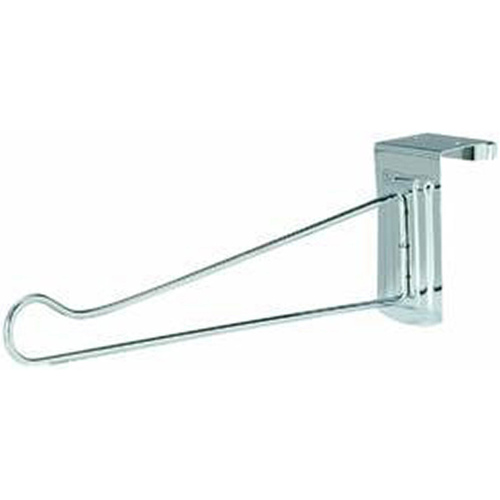 Decko 38500 Door Hanger, Over-The-Door Mounting, Steel, Silver, Chrome