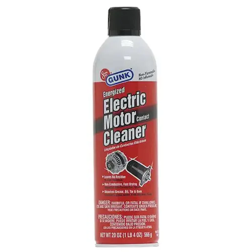 Gunk Energized Electric Motor Contact Cleaner - 20 oz. Colorless