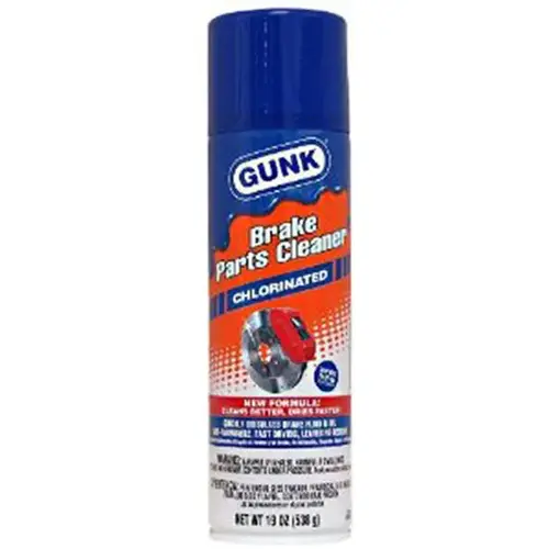 Gunk M720-XCP12 Brake Parts Cleaner, Chlorinated, 19 oz, Aerosol Can, Sweet Chloroform-Like Odor Clear