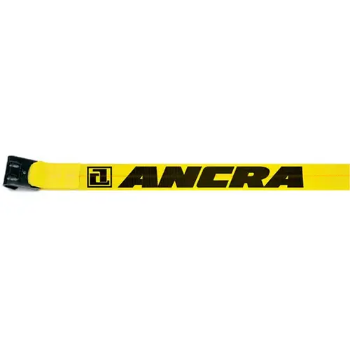 Winch Strap with Flat Hook, 4 in W, 30 ft L, 5400 lb Vertical Hitch, Polyester